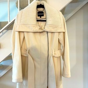 Express Women’s Cream Wool Jacket